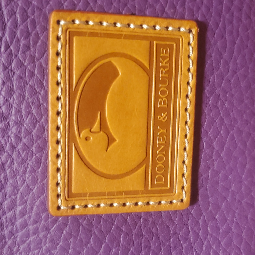 Dooney & Bourke Penelope Violet Leather Tote Bag Purse NWT - Picture 2 of 8